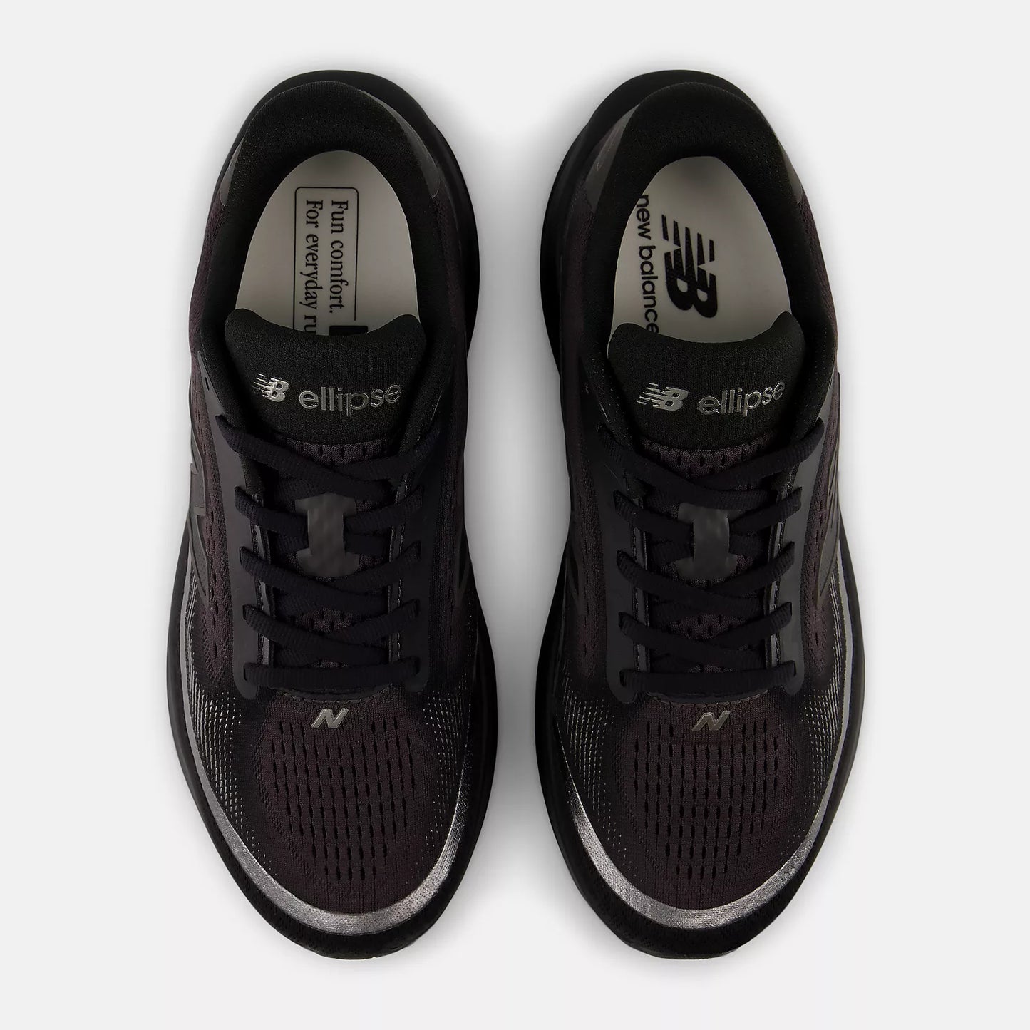 New Balance Womens Ellipse v1 (D Wide) - Black/Faded Black/Black Metallic