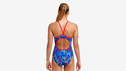 Funkita Girls Diamond Back One Piece - Mr Squiggle