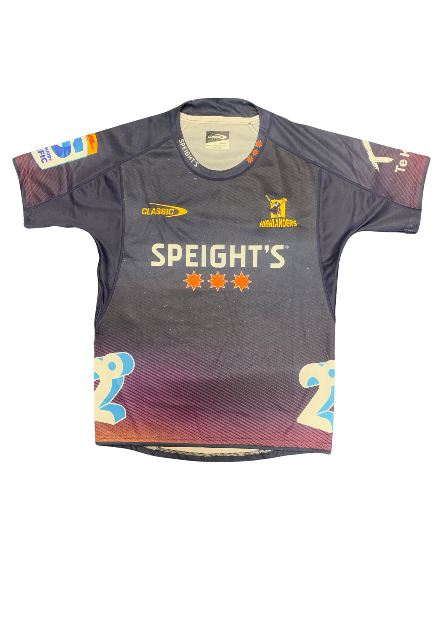 Classics Highlanders Super Rugby Mens Training Jersey Purple