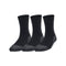 Under Armour Youth Perform Tech Socks 3 Pack- Black