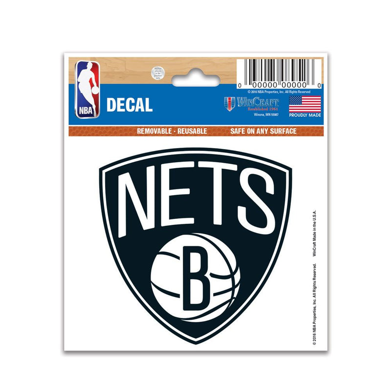 NBA BROOKLYN NETS MULTI-USE DECAL 3" X 4"