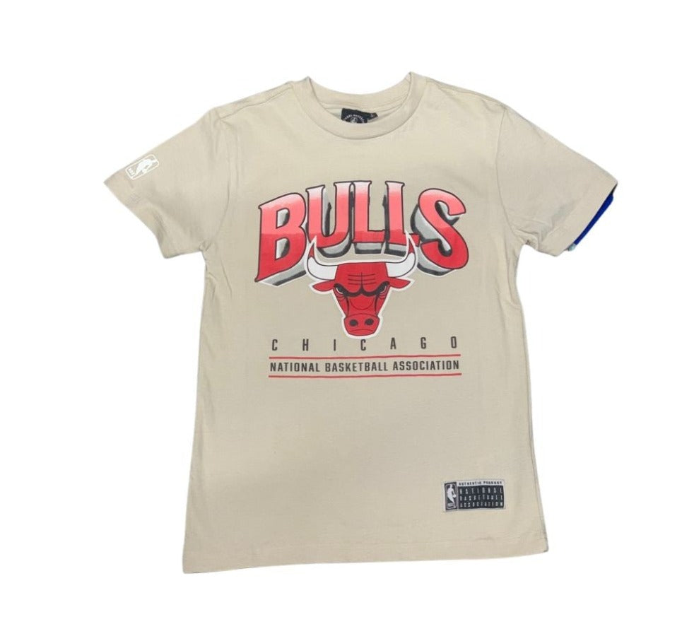 NBA Essentials Youth Newark Chicago Bulls Vintage Tee - Light Oat
