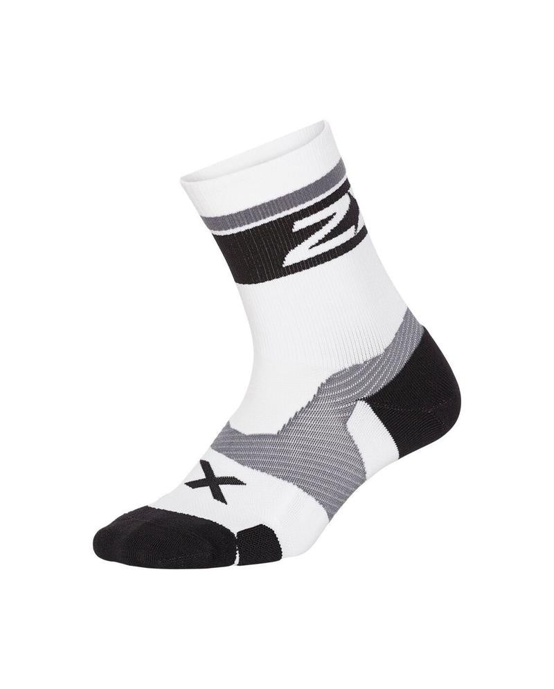 2XU Vectr Cushion Crew Socks - White/Black