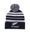 All Blacks Stripe Pom Pom Beanie