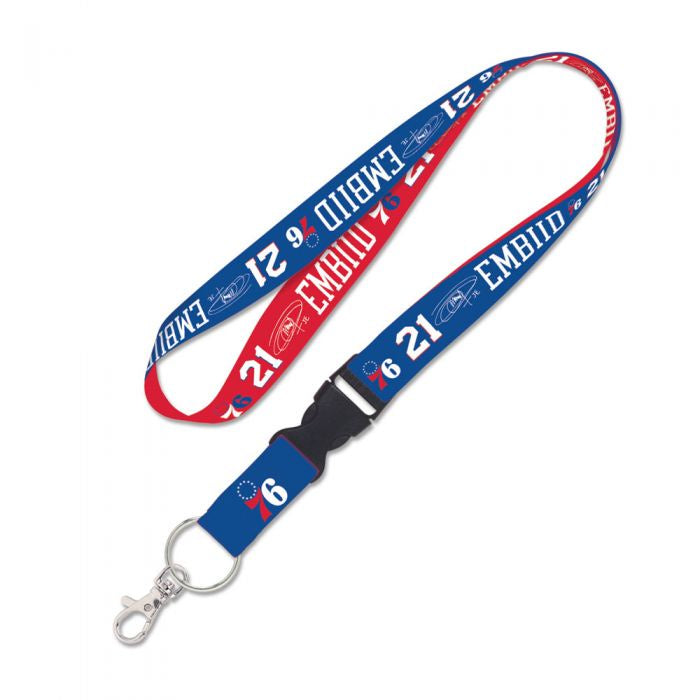 NBA Philadelphia 76ers Lanyard w/detachable buckle 1" Joel Embiid