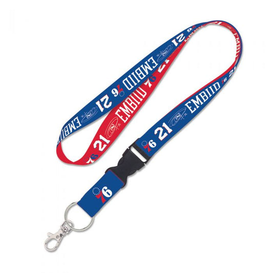 NBA Philadelphia 76ers Lanyard w/detachable buckle 1" Joel Embiid