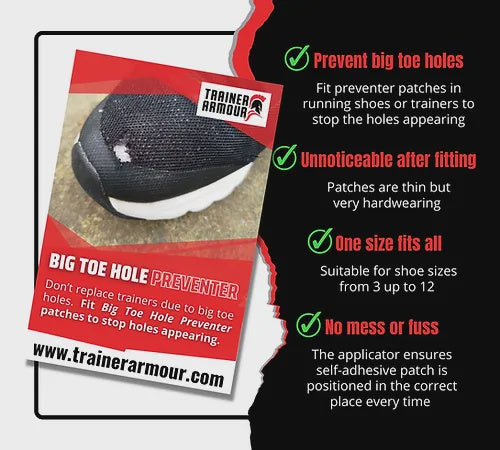 Trainer Armour Big Toe Hole Preventer Pack