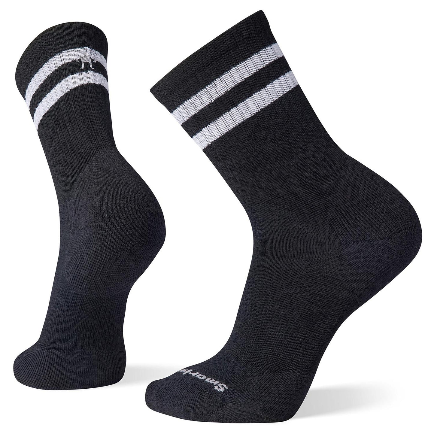 Smartwool Unisex Athletic Targeted Cushion Stripe Crew Sock - Black
