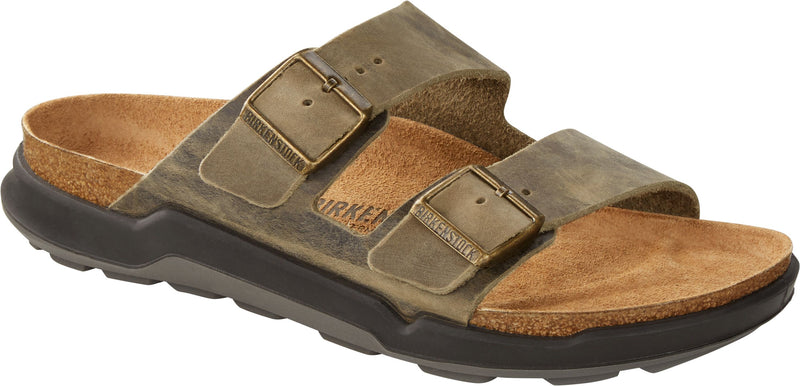 Birkenstock Arizona Crosstown Oiled Leather - Faded Khaki