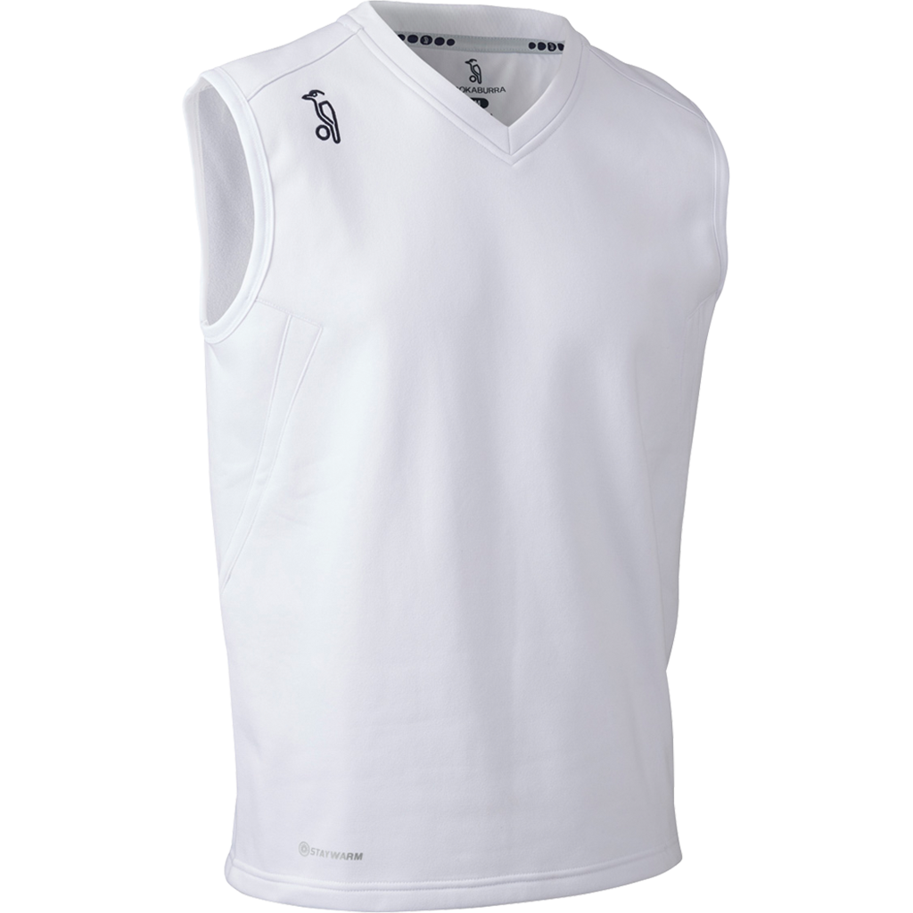 Kookaburra Kids White Cricket Vest