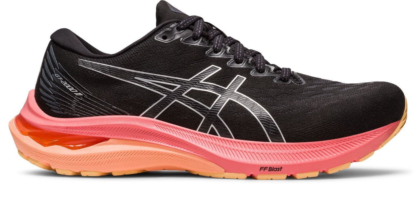 Asics Womens GT 2000 11 (2E) -  Black/Pure Silver