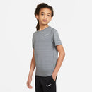 Nike Kids Dr-Fit Miler Short Sleeve Tee- Grey
