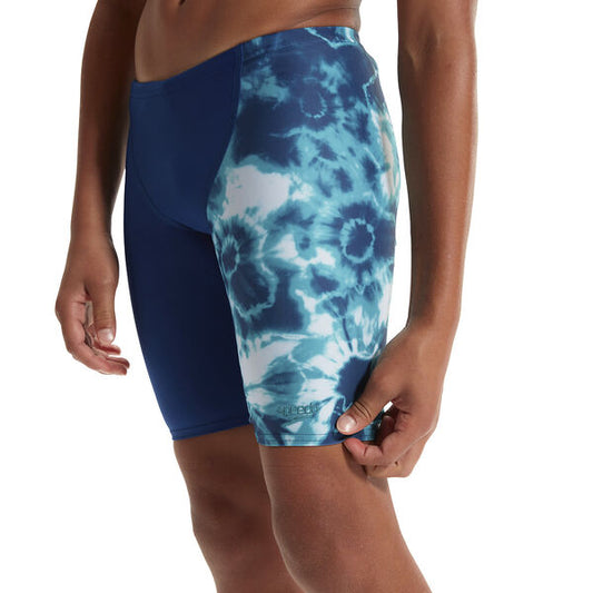Speedo Boys Digital Allover V Cut Jammer - Blue