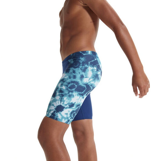 Speedo Boys Digital Allover V Cut Jammer - Blue