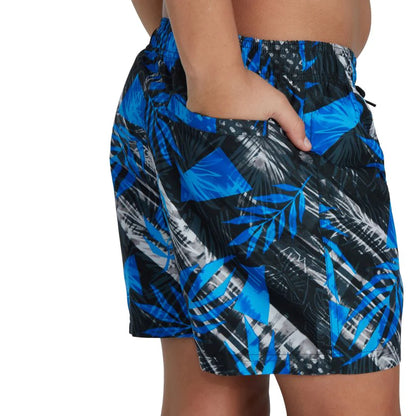 Speedo Boys Printed 13" Watershort - Chroma Blue