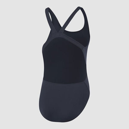 Speedo Womens Endurance + Leaderback One Piece - Navy