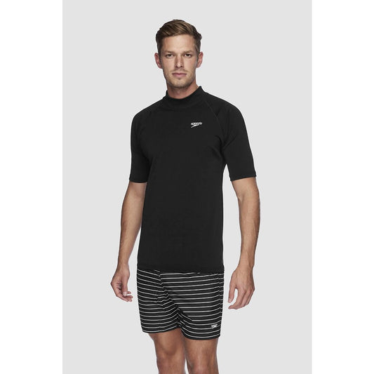 Speedo Mens Relaxed Short Sleeve Sun Top - Black