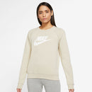 Nike Sportswear Essential Women's Fleece Crew - Rattan/White