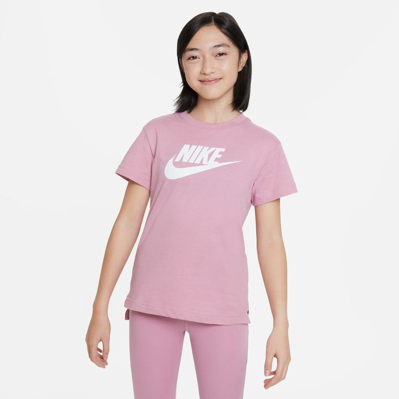 Nike Sportswear Big Kids' T-Shirt - Elemental Pink/White