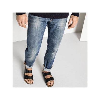 Birkenstock Arizona Soft Footbed Birko Flor - Black