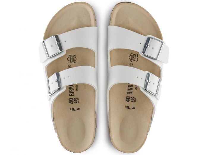 Birkenstock Arizona Birko Flor - White