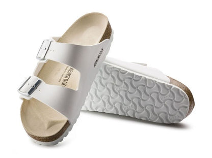 Birkenstock Arizona Birko Flor - White