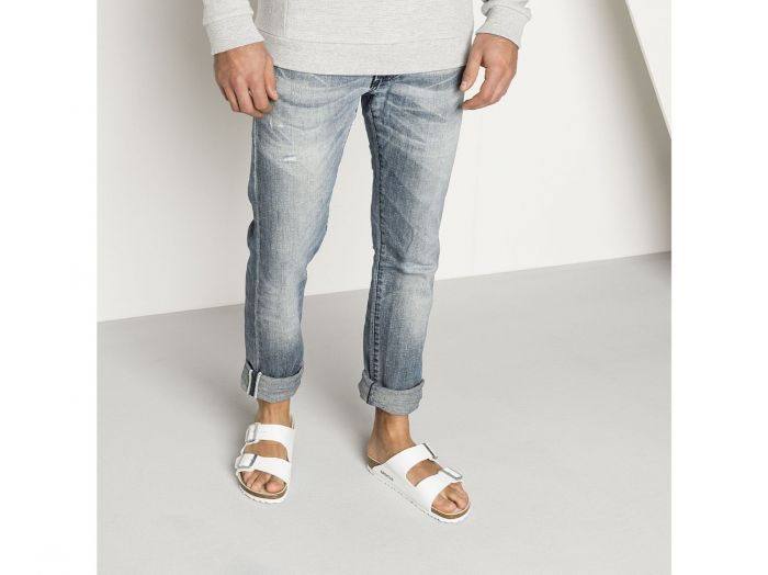 Birkenstock Arizona Birko Flor - White