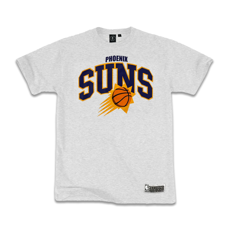 NBA Mens Team Arch Tee - Phoenix Suns - White Marl