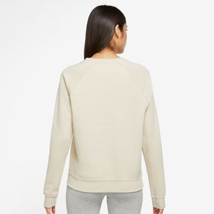 Nike Sportswear Essential Women's Fleece Crew - Rattan/White