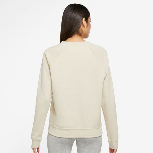 Nike Sportswear Essential Women's Fleece Crew - Rattan/White