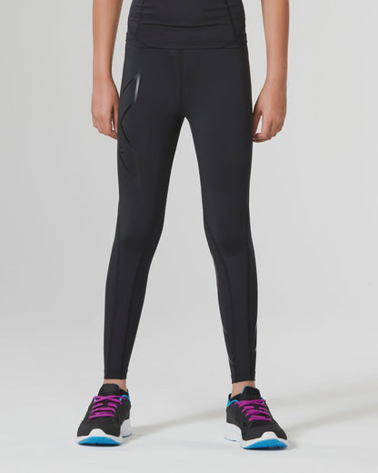2XU Girls Core Compression Tights - Black/Nero