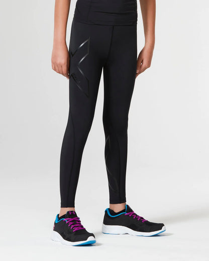 2XU Girls Core Compression Tights - Black/Nero