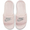 Nike Victori One Women's Slides - Barely Rose/Metallic Silver