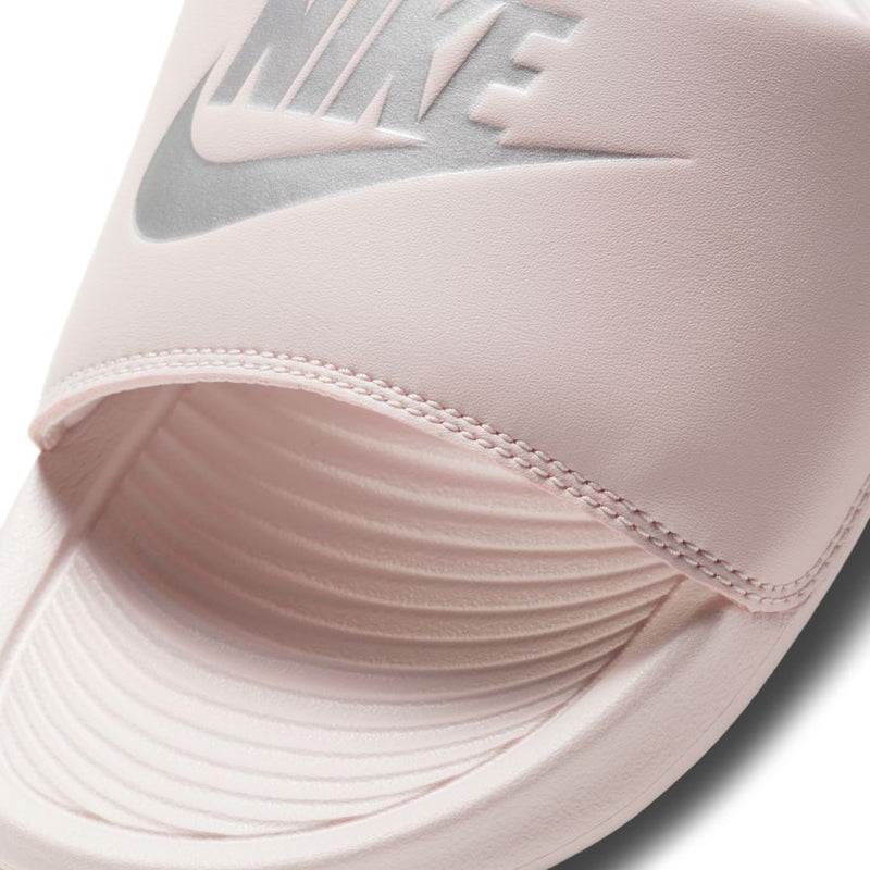 Nike Victori One Women's Slides - Barely Rose/Metallic Silver
