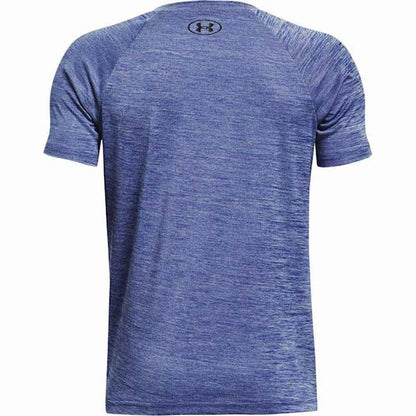 Under Armour Boys' Tech™ Split Logo Hybrid Short Sleeve - Versa Blue