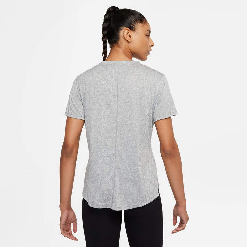 Nike Dri-FIT One Women's Standard Fit Short-Sleeve Top - Grey