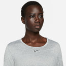 Nike Womens One Drifit Long Sleeve Top - Grey