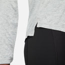 Nike Womens One Drifit Long Sleeve Top - Grey