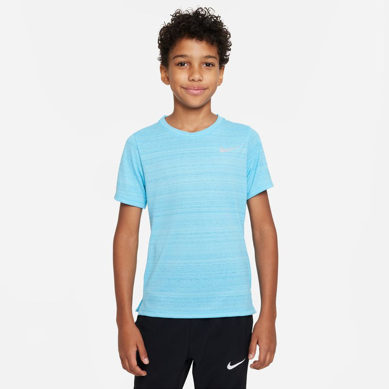 Nike Kids Dr-Fit Miler Short Sleeve Tee - Light Blue