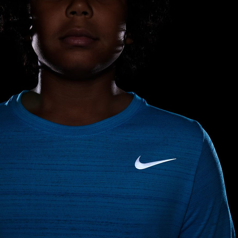 Nike Kids Dr-Fit Miler Short Sleeve Tee - Light Blue