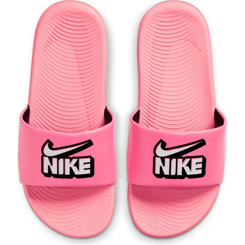 Nike Kawa Little/Big Kids' Slides - Sunset Pulse/White-Black