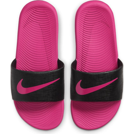 Nike Kawa Little/Big Kids' Slides - Black/Raspberry
