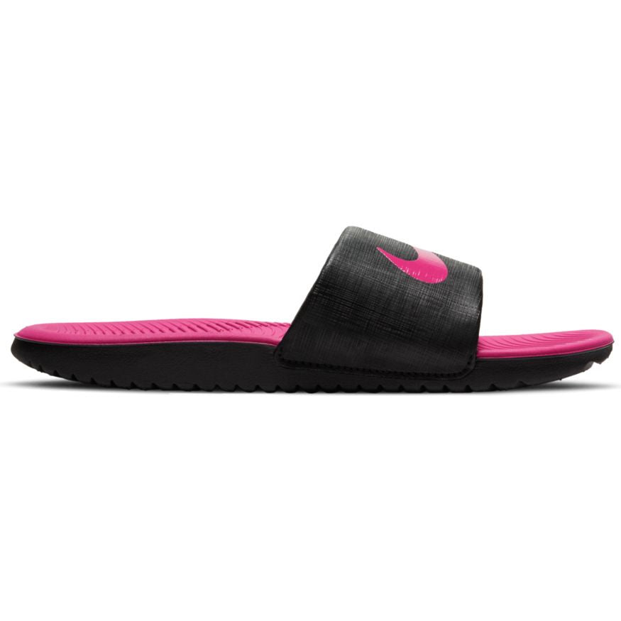 Nike Kawa Little/Big Kids' Slides - Black/Raspberry