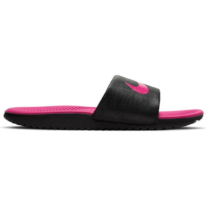Nike Kawa Little/Big Kids' Slides - Black/Raspberry