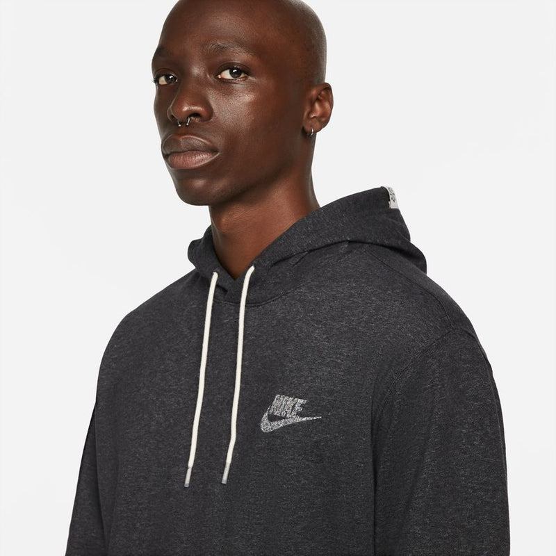 Men's Nike Sportswear Club Logo Pullover Hoodie, Size: Small, Grey