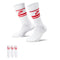 Nike Unisex Everyday Essential Crew Socks - White/Red