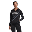 Adidas Womens Linear Graphic Hoody- Black