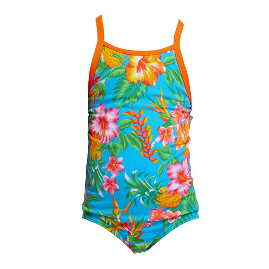 Funkita Toddlers Girls Printed One Piece - Blue Hawaii