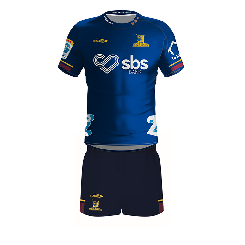 Classic Highlanders Super Rugby Infant Home Jersey Shorts