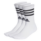 Adidas 3-Stripes Cushioned Crew Socks 3 Pairs - White/Black